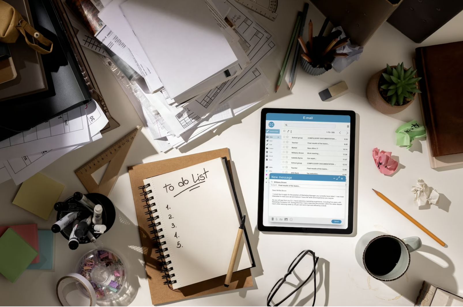 Utilize to-do lists and task management tools 